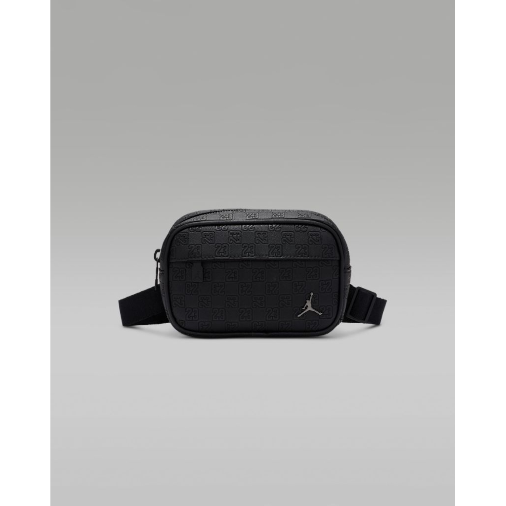 Jordan Monogram Camera Bag 1.5L Black MA0988-023 Faux Leather Crossbody Slingbag Tas Original 100%