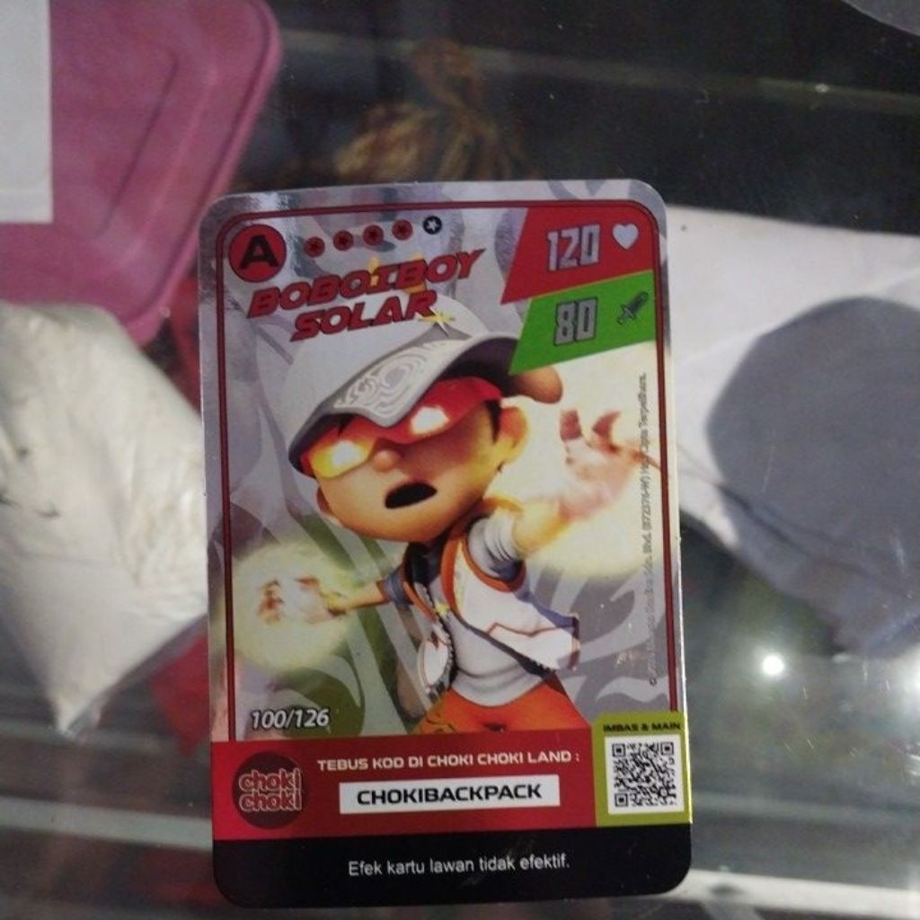 BOBOIBOY MONSTA CARD CHOKI CHOKI boboiboy solar