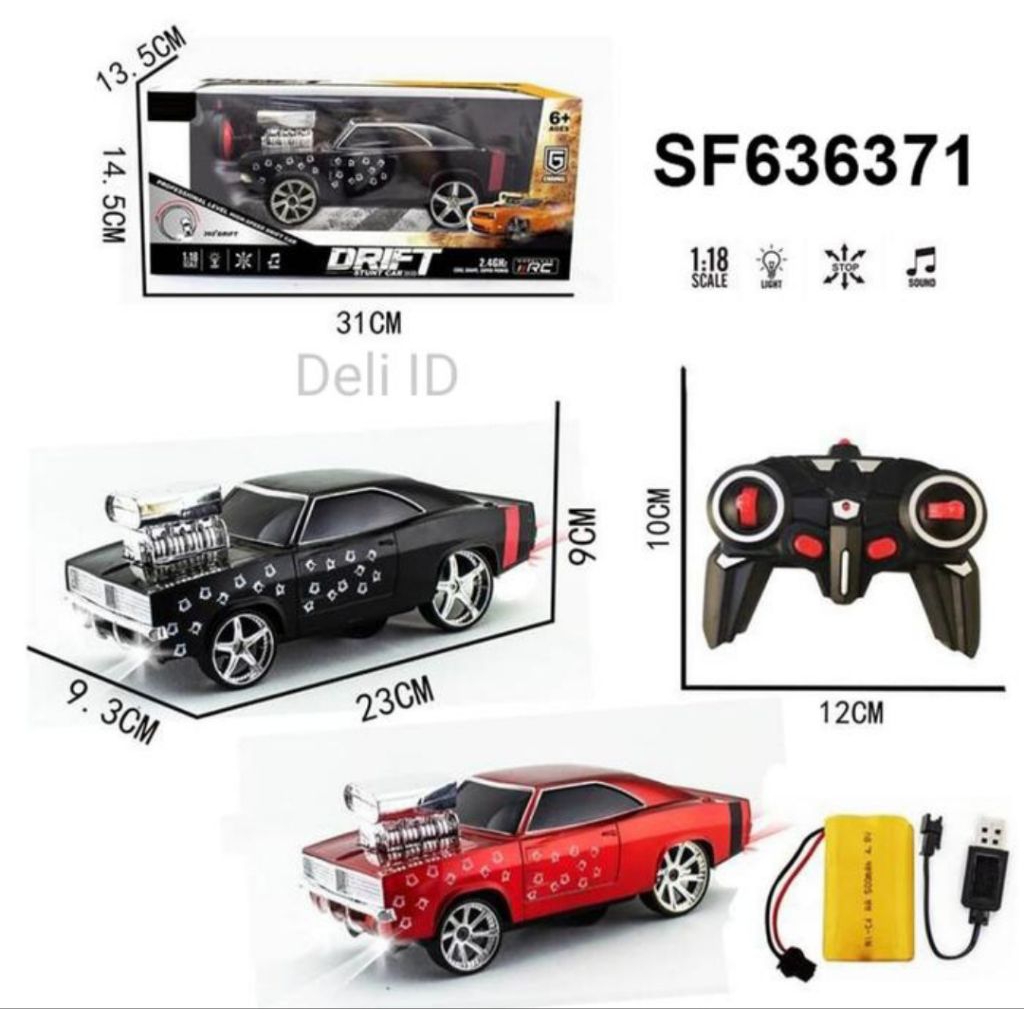 mainan anak mobil RC fast & furious
