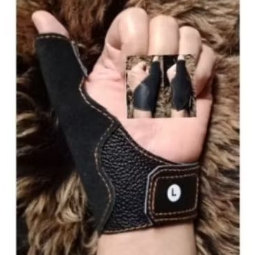 Thumb Arrow Rest Glove Kulit sapi - Thumb Glove Panahan Tradisional - Olahraga panahan