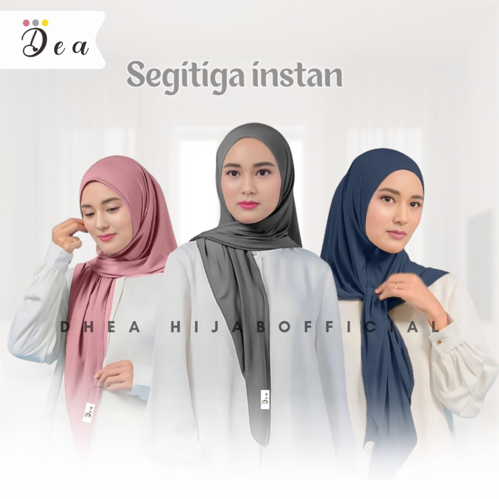 HIJAB INSTAN SEGITIGA JERSEY/JILBAB SEGITIGA INSTAN JERSEY SUPER