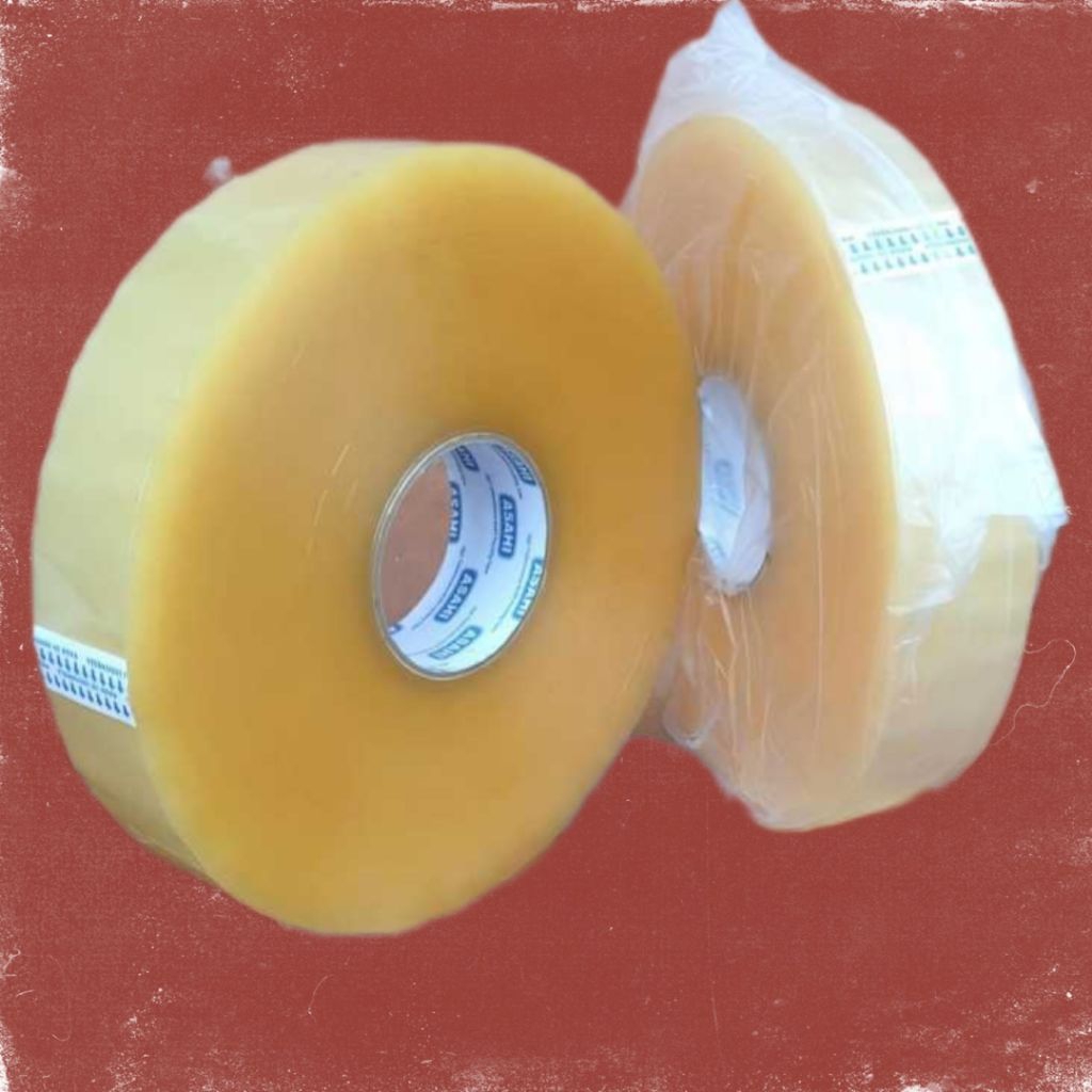 Lakban bening Jumbo 48mm x 500yard 1dus isi 6 roll