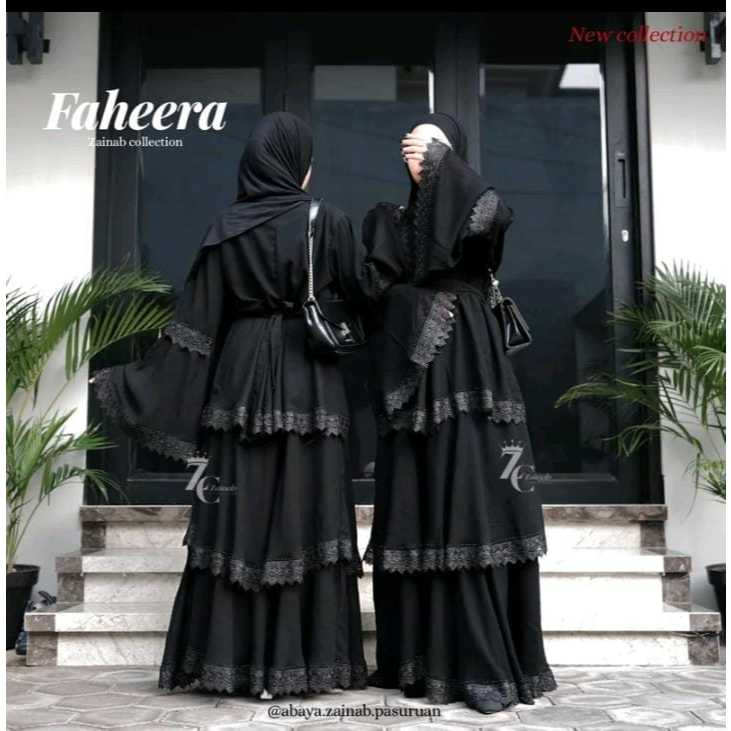 { SPECIAL PAYDAY FAHEERA ABAYA } black remaja by zainab collection