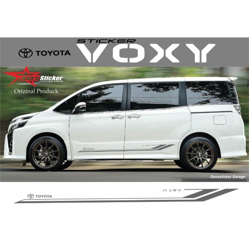 Variasi Sticker Vinyl Elegan Toyota Voxy Aksesoris Eksterior Mobil All New Toyota Voxy