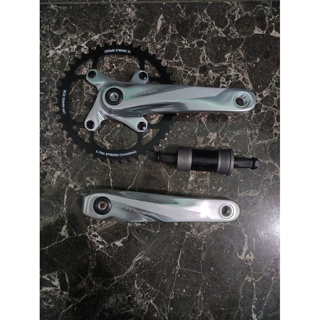 Crankset Crank MTB Federal Strummer 40T 44T Single Speed Kotak BMX Federal MTB