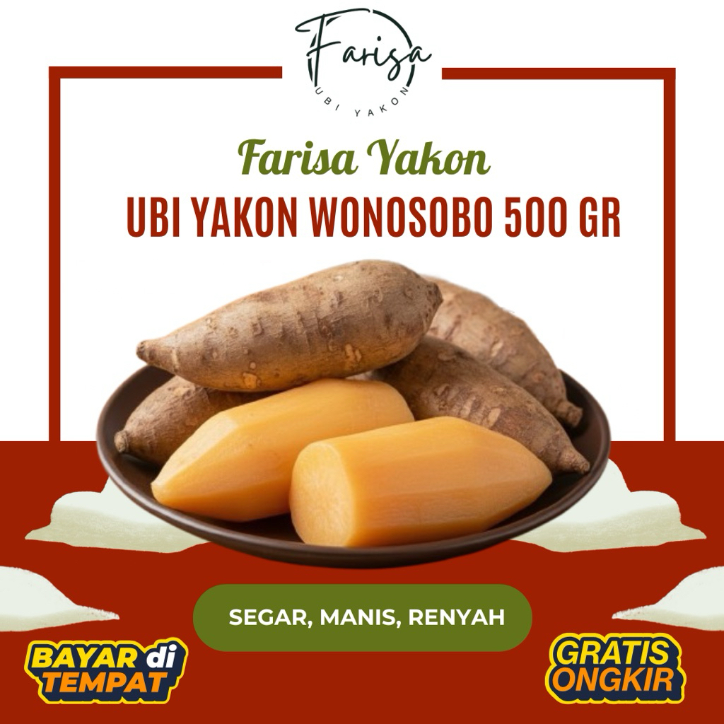 Ubi Yakon Wonosobo 500 Gr ( Segar, Manis, Renyah)