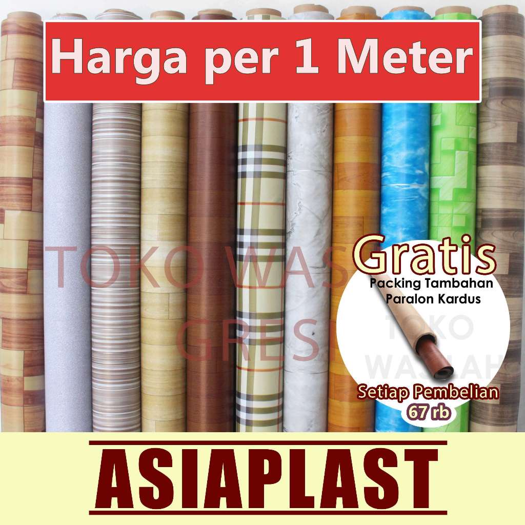 KARPET PLASTIK/PERLAK LANTAI MEJA LEBAR 1.20meter