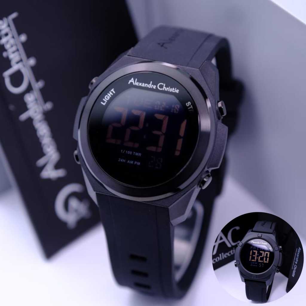 Jam Tangan Pria Alexandre Christie AC 9342 / AC 9371 Digital Original