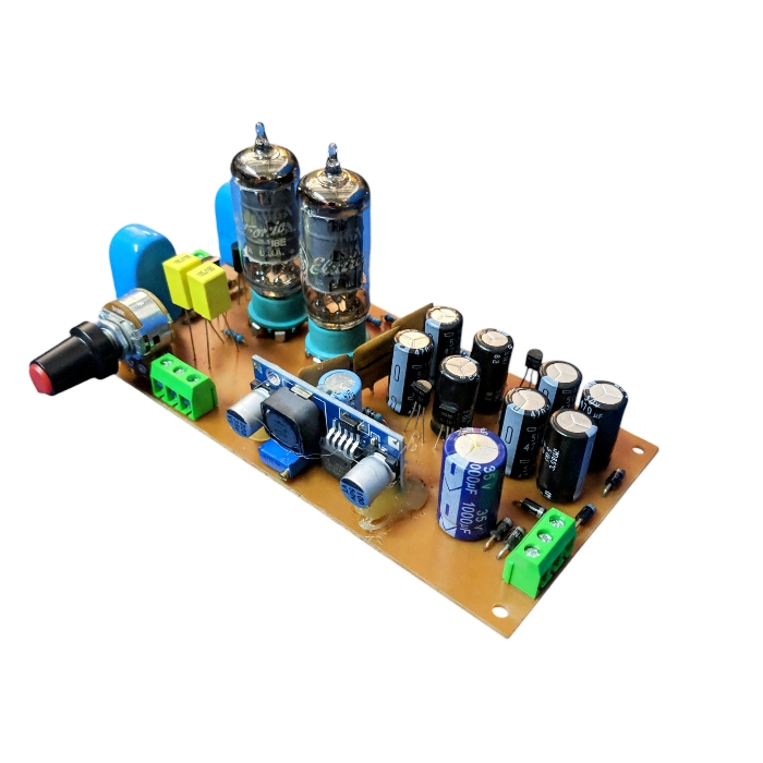 Kit preamp tabungtube 6AU6 pre amplifier line stage flat EF94