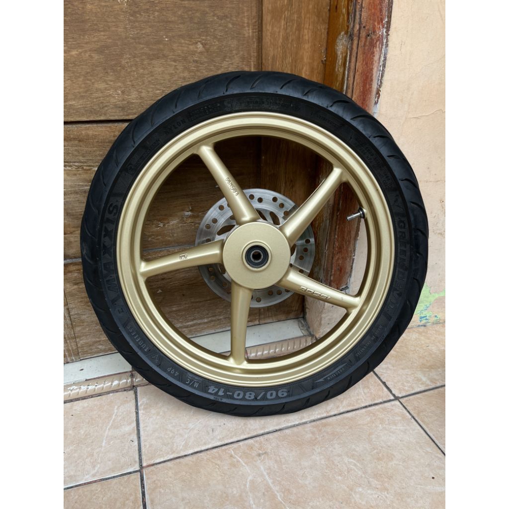Velg Rossi Uk R-14 + Ban Maxxis | Second Used | untuk honda beat genio vario 110 matic 110 | velg 1 