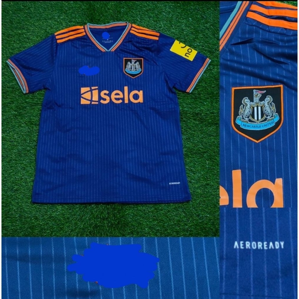 Jersey Kaos Baju Sepak Bola Dewasa Newcastle New Castle Castel Newcastel Home Away 3rd Third Biru Bl
