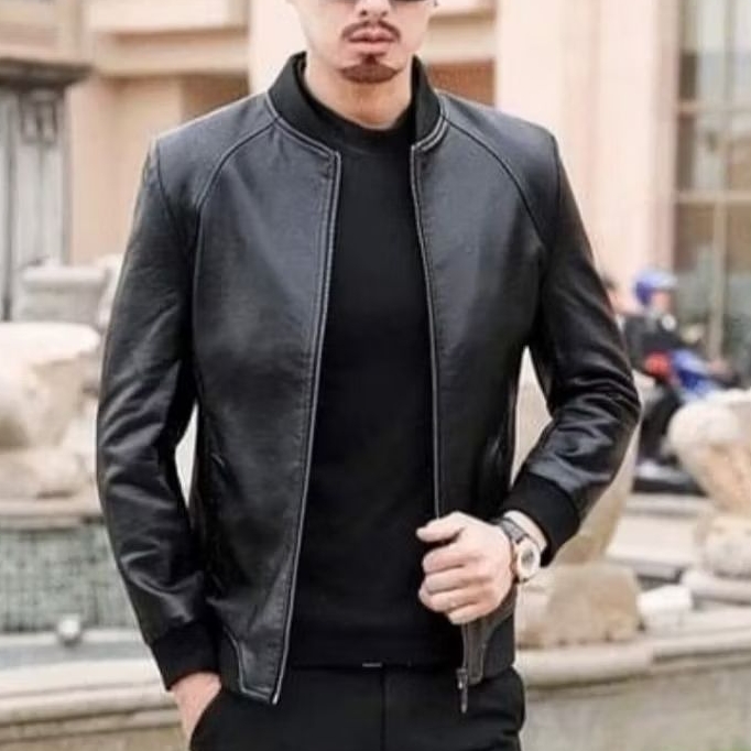 Jaket kulit model bomber jaket kulit asli domba