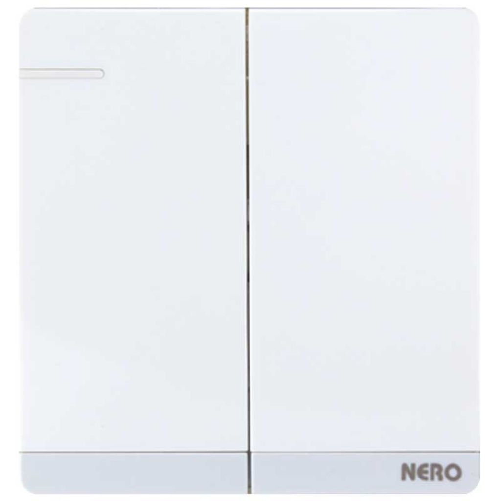 NERO SAKLAR 2 GANG DECORA Q71621-WHITE