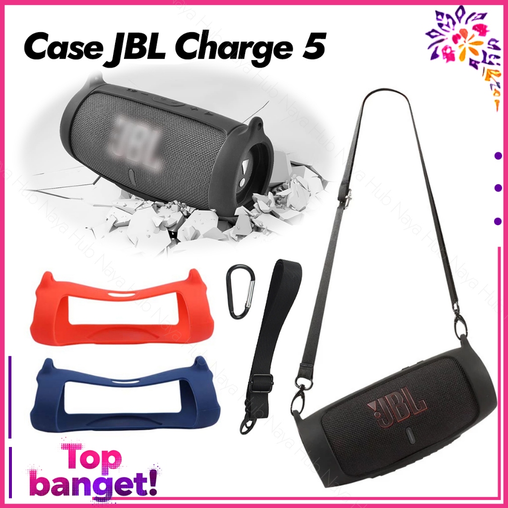 Tas Case Speaker JBL Silicon Case JBL Charge 5 Protective Shockproof Carrying Case