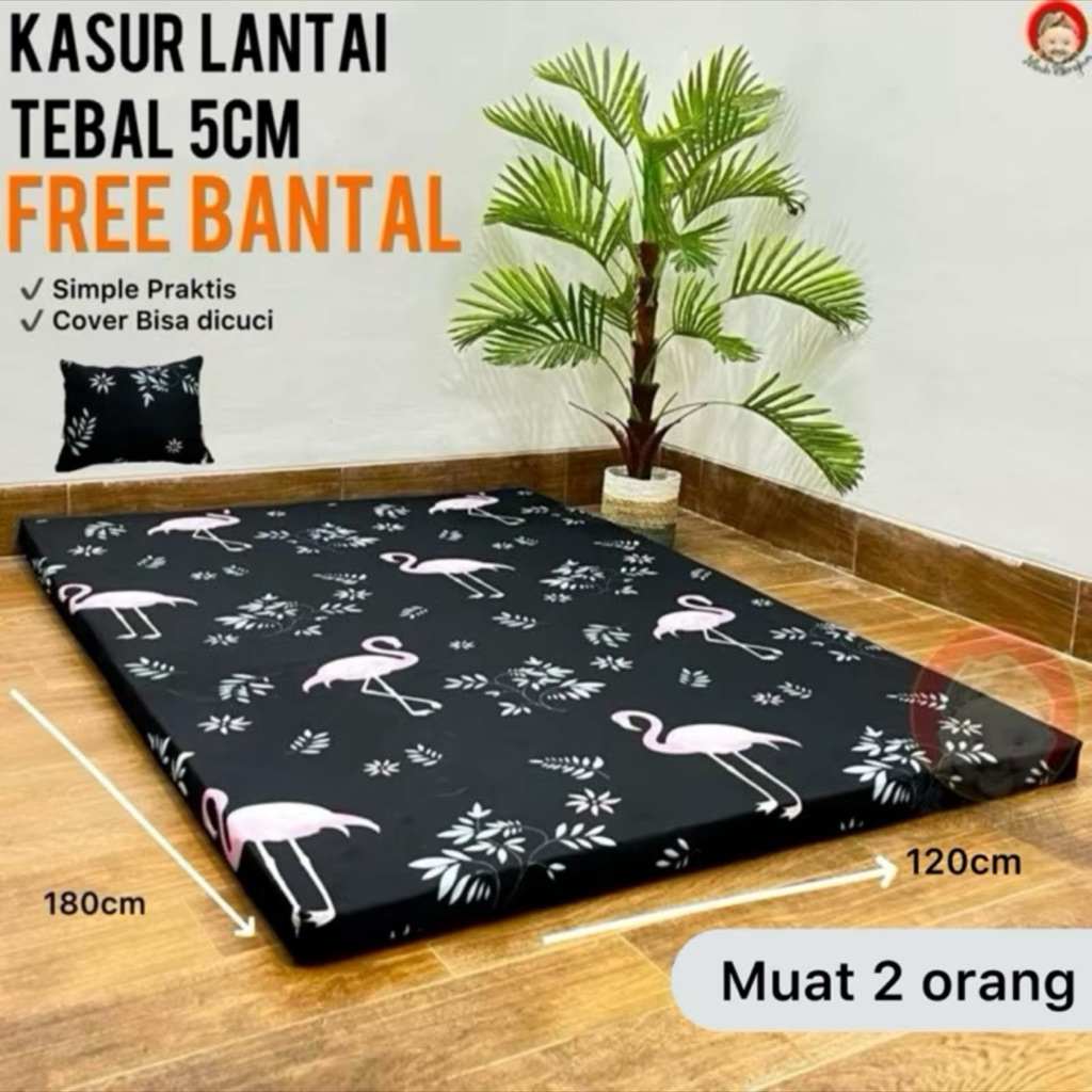 MBAH BLANGKON - KASUR LANTAI FREE BANTAL TEBAL 5CM UK.120X180CM KASUR LANTAI KASUR ANAK KOS KASUR