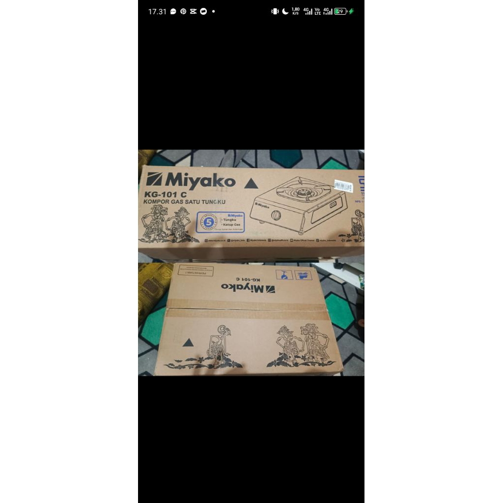 kompor miyako satu tungku KG-101