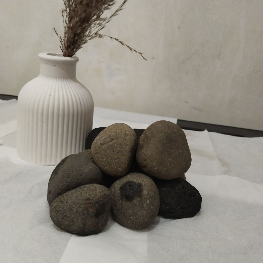 Batu Coral Hitam 1kg , Batu tanam hitam, Batu aquarium