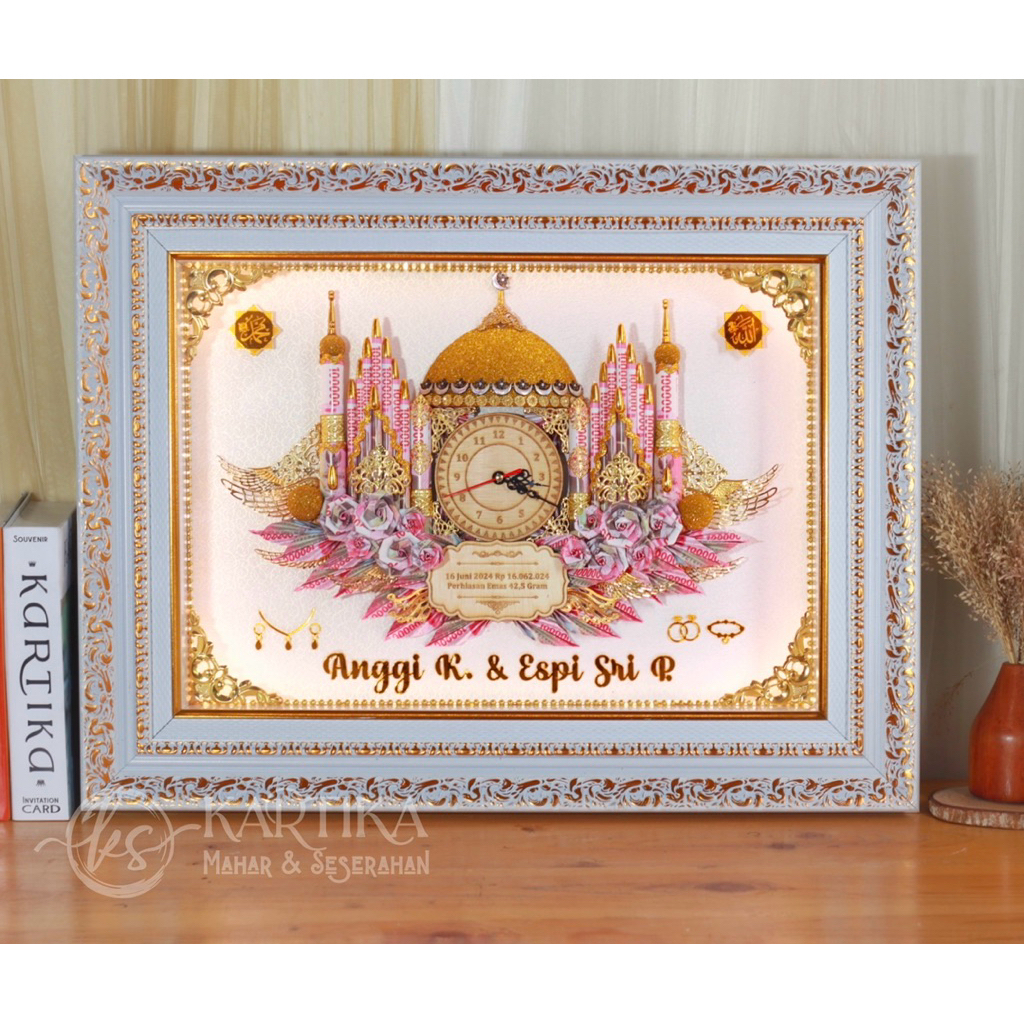 MAHAR PERNIKAHAN / MAHAR ISLAMI / MAHAR FRAME FIBER / MAHAR MASJID TERBANG