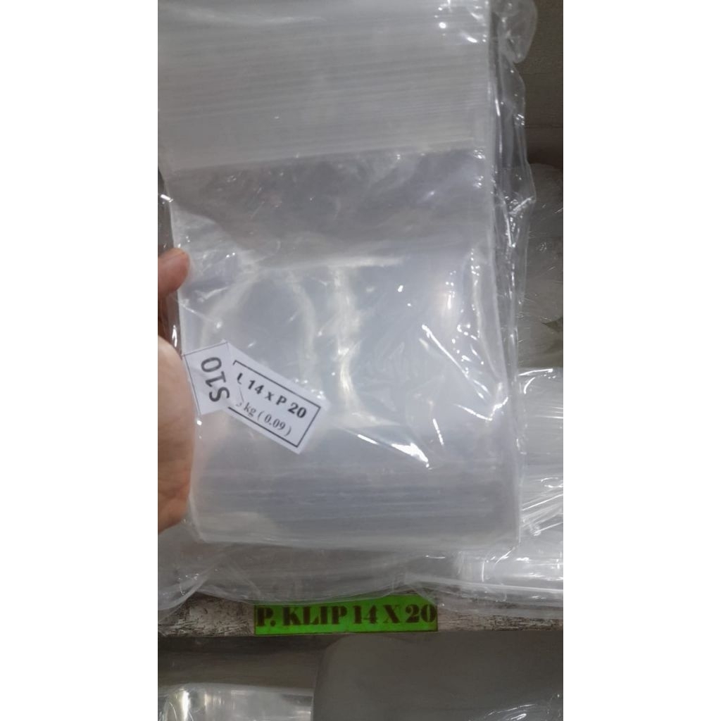 pp klip tebal bening 14x20