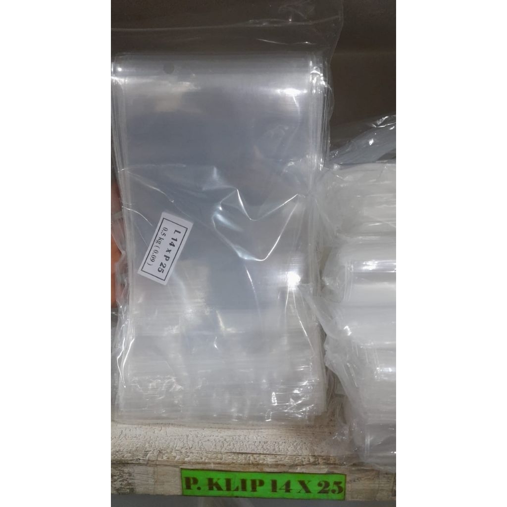 pp klip tebal bening 14x25