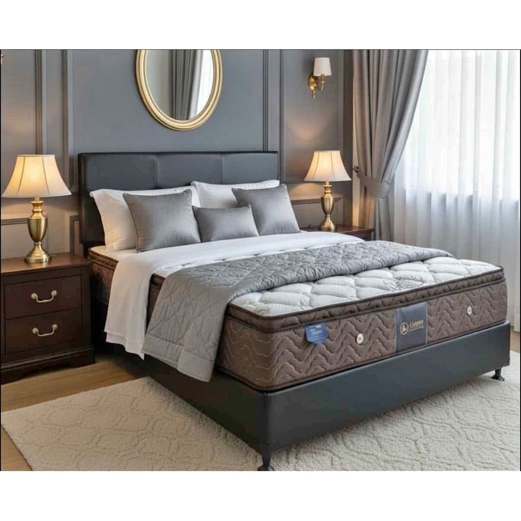 (AMERICAN TROMSO LUXURY) kasur springbed Pillow Top tebel 30cm free bantal