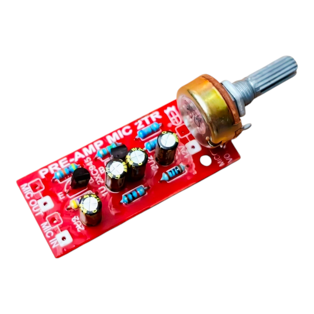 PreAmp Mic 2TR Dengan 2 Transistor