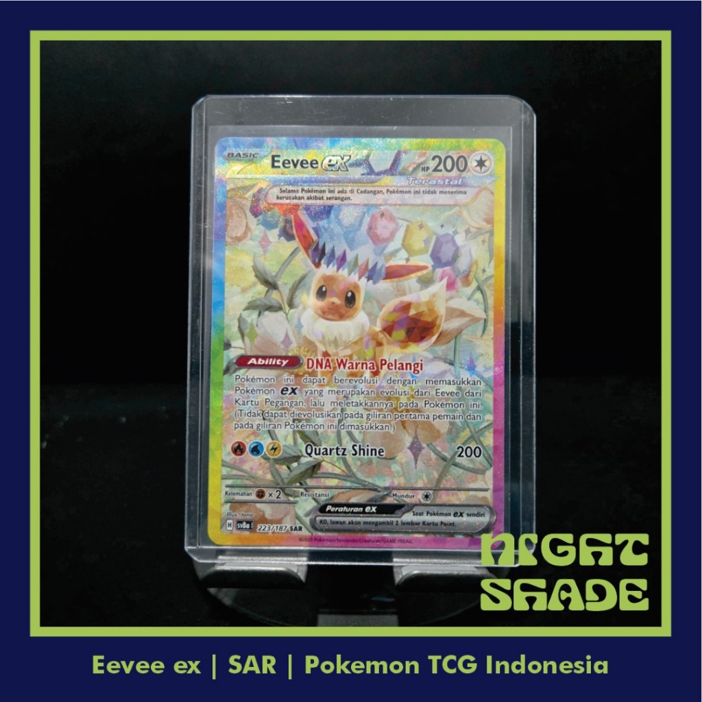 Eevee ex SAR Festival Terastal ex - Pokemon TCG Indonesia (eevee daun / eevee tanduk)