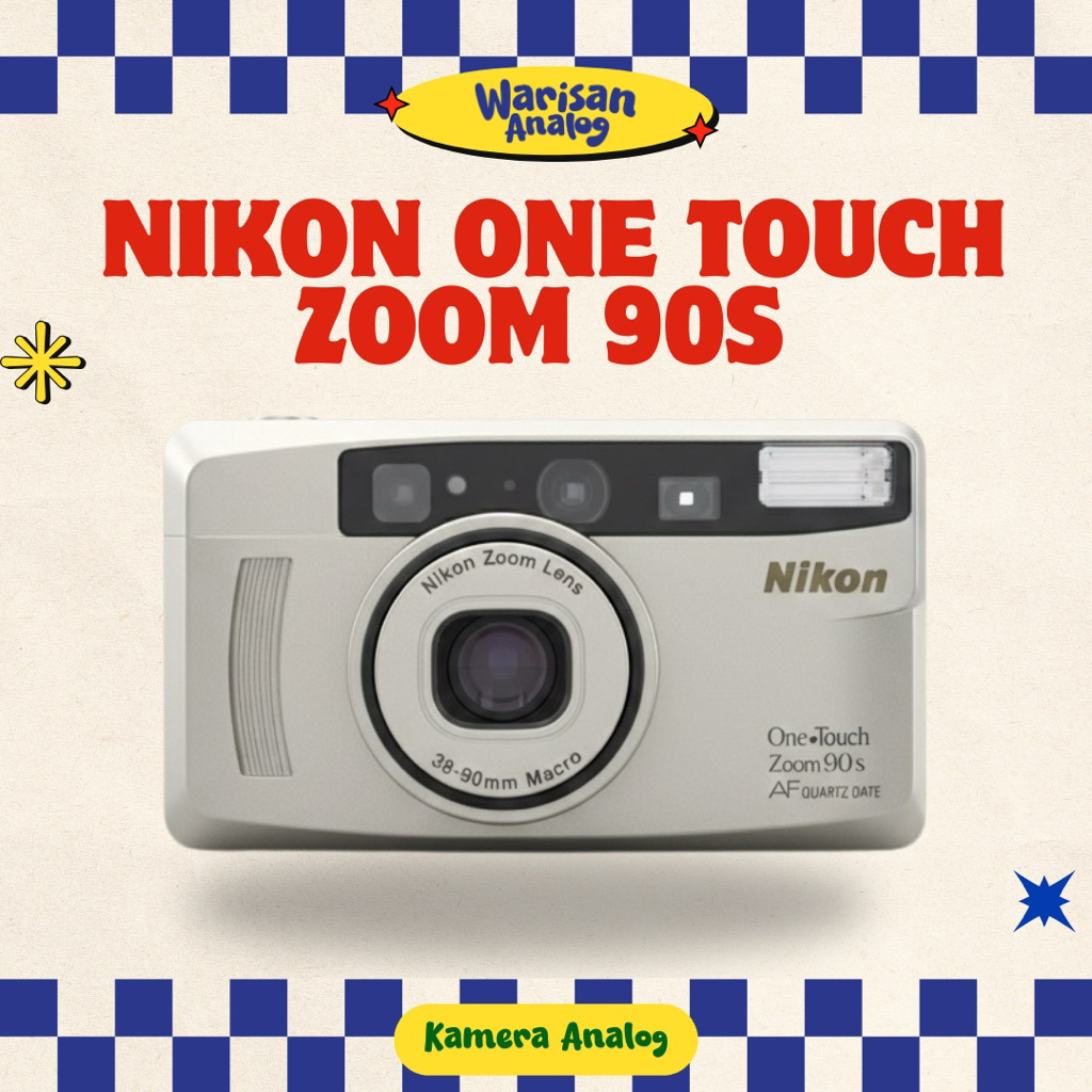 KAMERA ANALOG NIKON ONE TOUCH ZOOM 90S | REUSABLE CAMERA FILM 35MM | KAMERA FILM