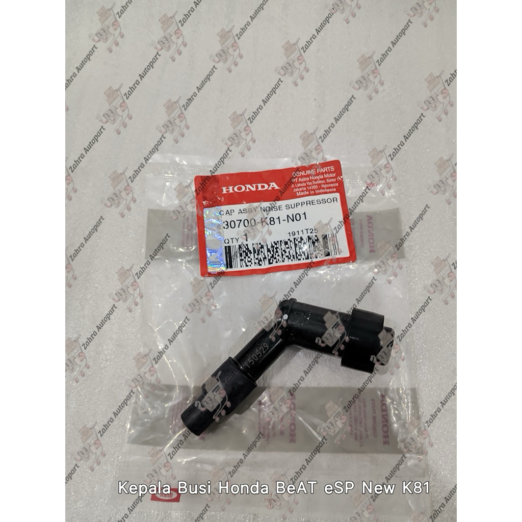 30700-K81-N01 Kepala busi cangklong busi Beat eco street K81 thn 2016-2020 Original