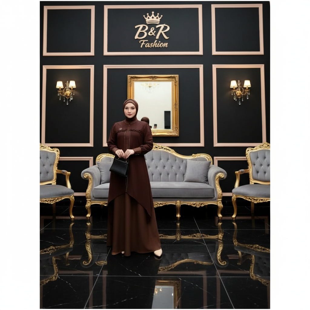 B&R Fashion JASMINE DRESS GAMIS MODIS DAN ELEGAN