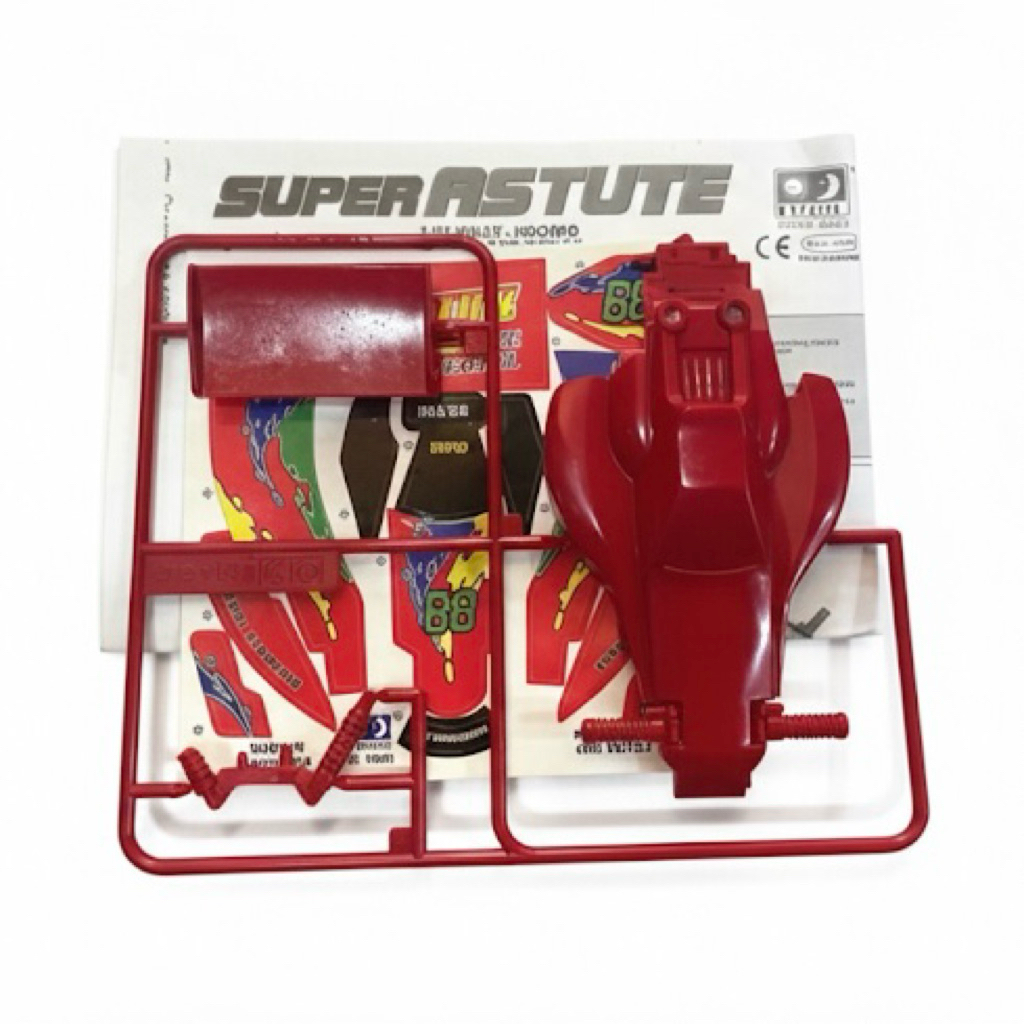 Rep Tamiya Body Super Astute Fire Special Warna Merah Body Super Astute + Sticker Super Astute Baru