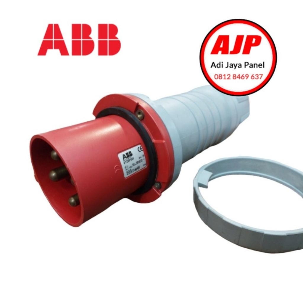 abb plug mounting 125a 4pin 3ph ip67 kode 3125P6W