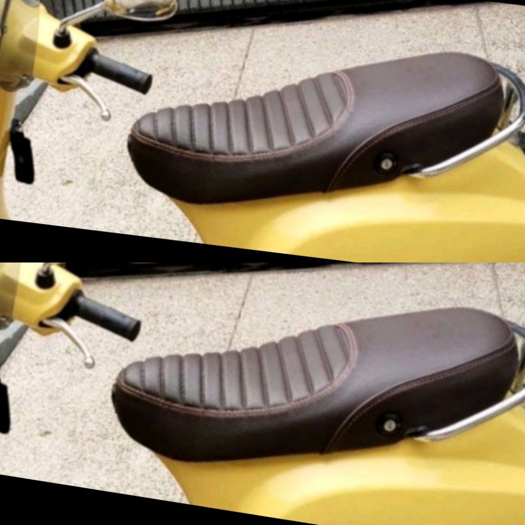 kulit jok vespa LX 150 MBtech original dark brown
