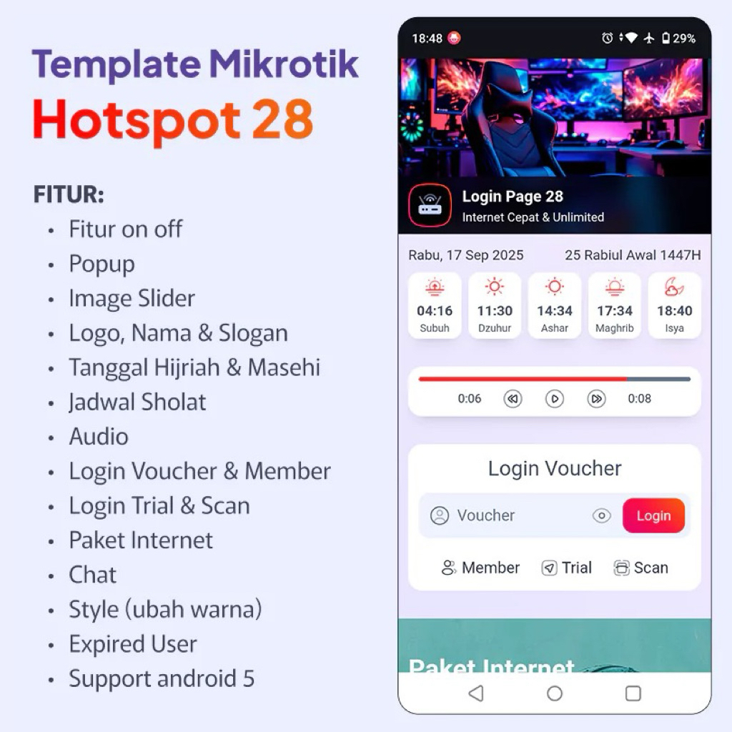 Template Login  Page Hotspot Mikrotik 28