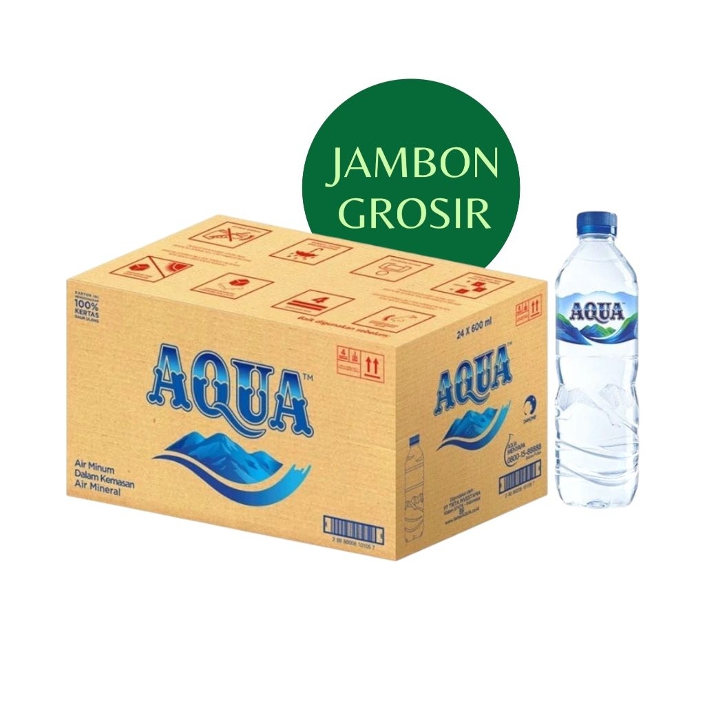 {Karton} Aqua Air Mineral 600ml x 24 Botol
