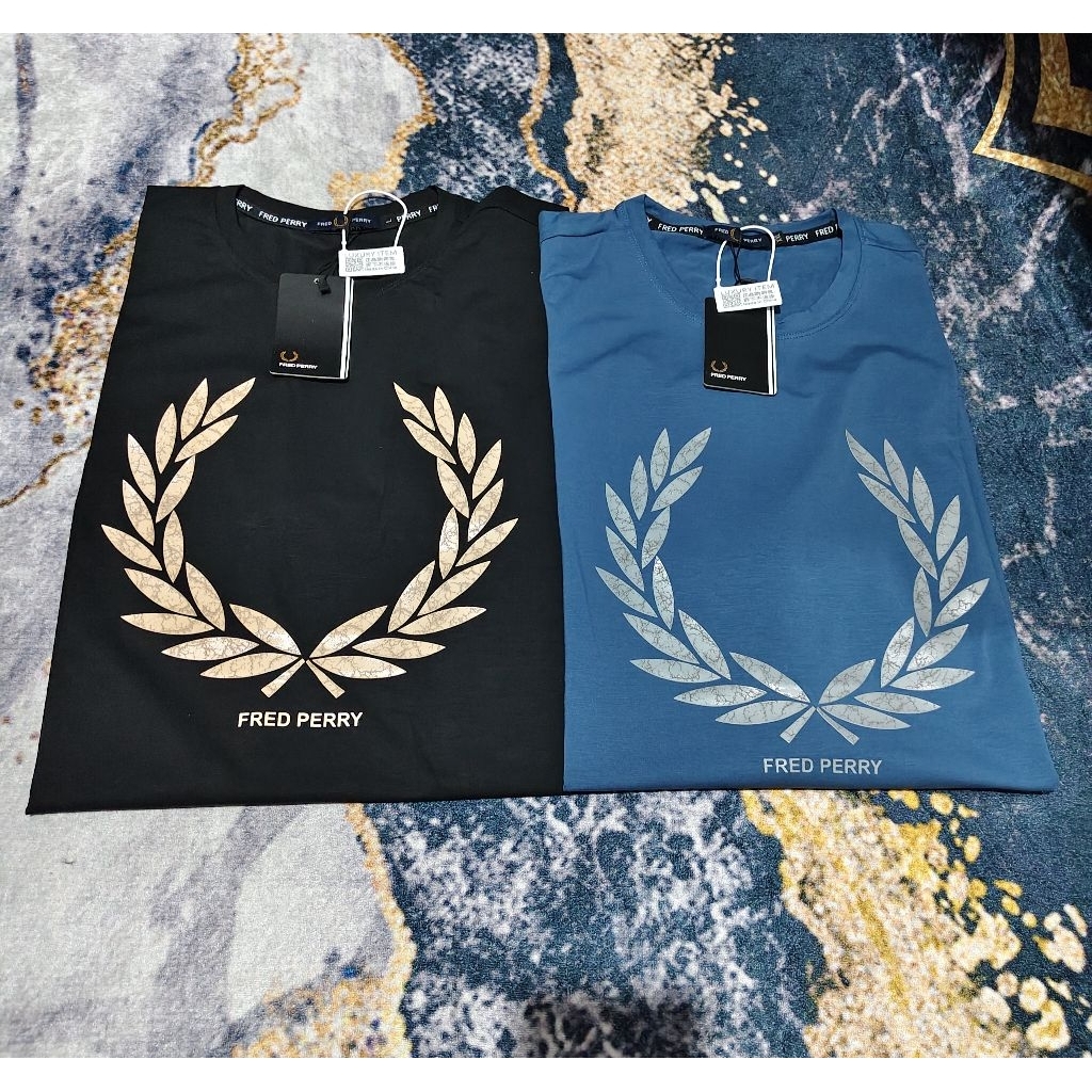 FRED PERRY Kaos Pria Kwalitas Premium Import LUXURY ITEM