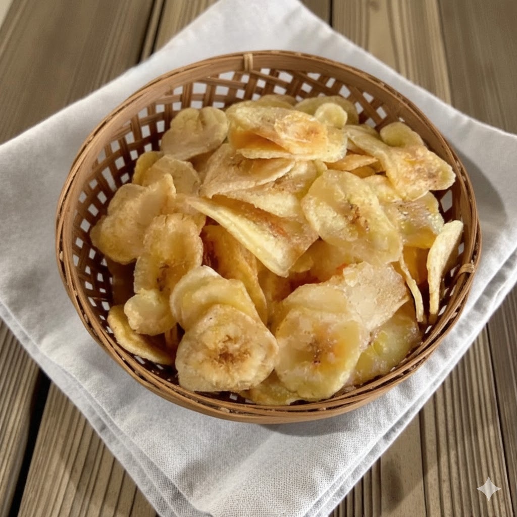 { 250gr Dan 500gr } Keripik Pisang Khas Lampung Dengan Rasa ( GULA MANIS ) Keripik Pisang Lampung An