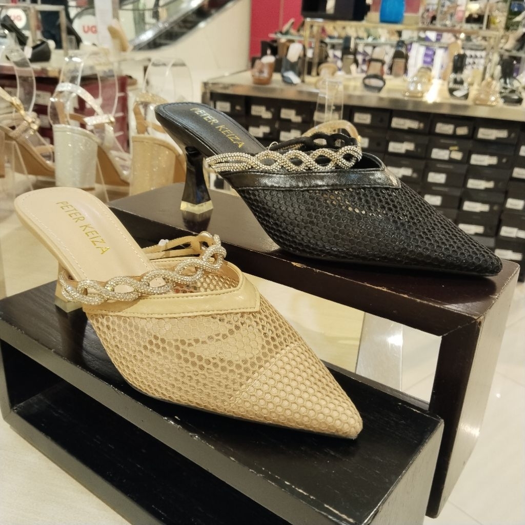PETER KEIZA‼️ sandal selop pesta wanita heels 7cm