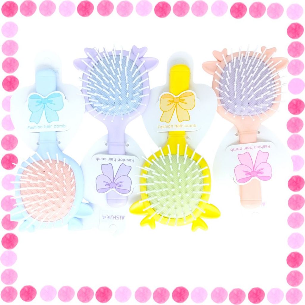 Sisir Rambut Dewasa Bentuk Lucu | Round Brush Lembut Anti Kusut Banyak Warna 7702 Wet Brush