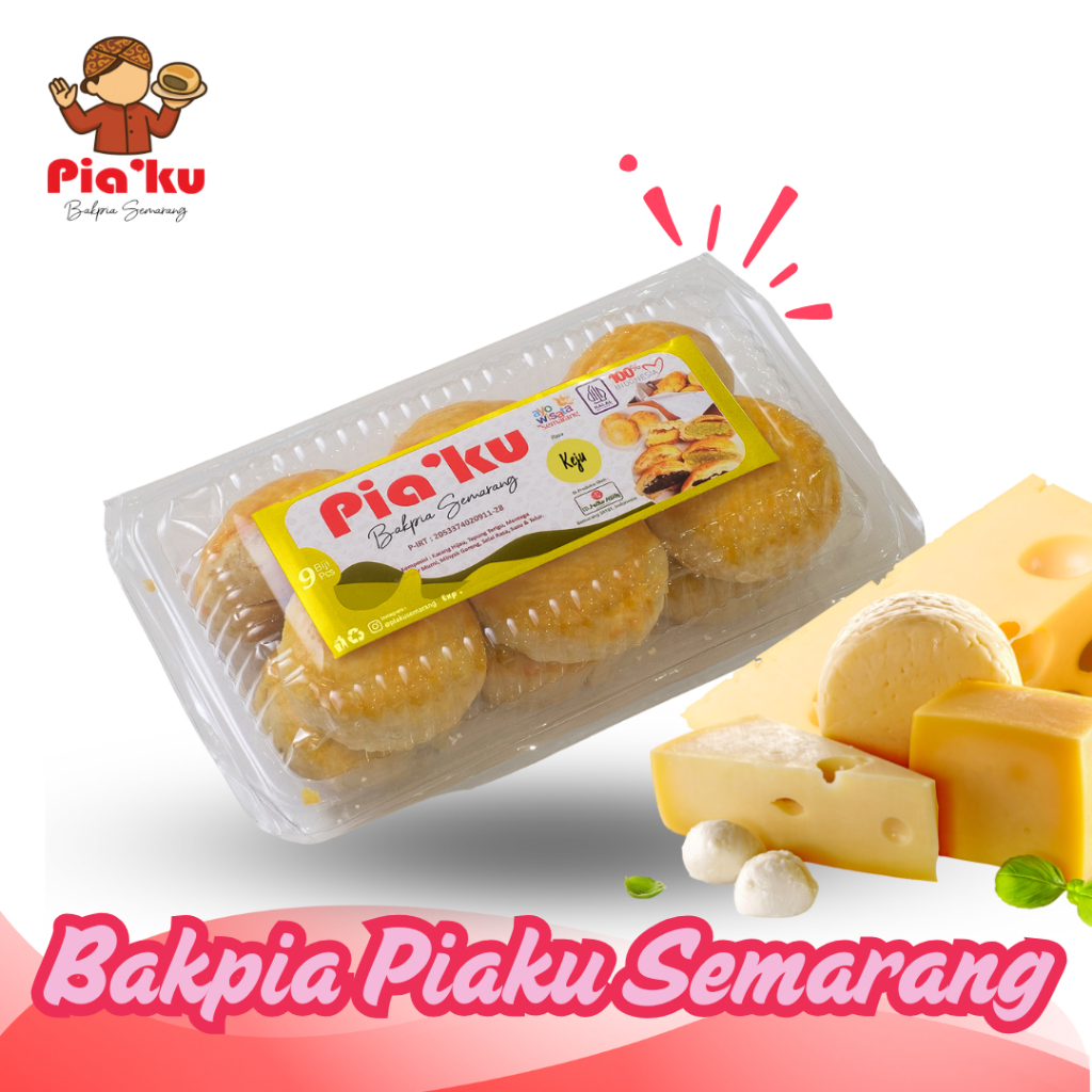 Bakpia Piaku Semarang - Rasa Keju Isi 9 Biji