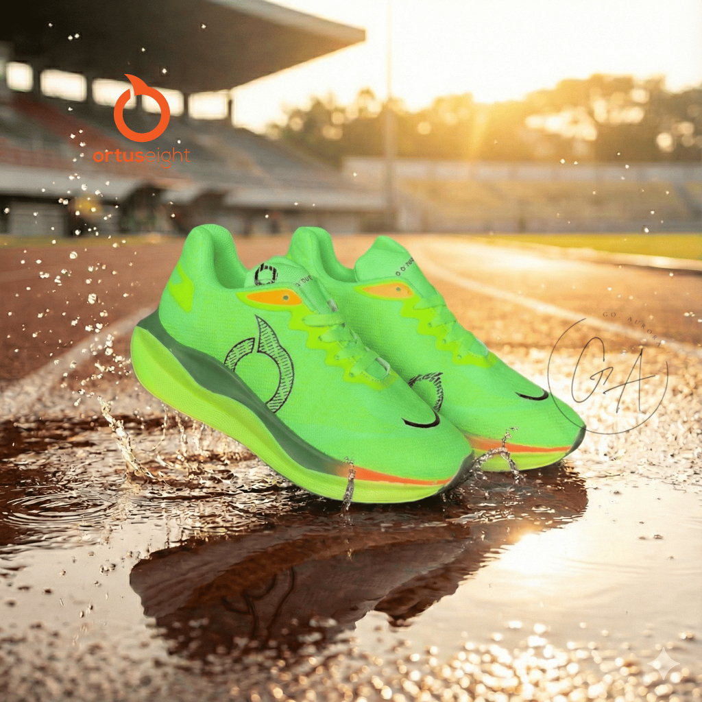 Sepatu Ortus Sepatu Running Sepatu Olahraga Pria Wanita Sepatu Running Hijau Stabilo Nyaman Bisa COD