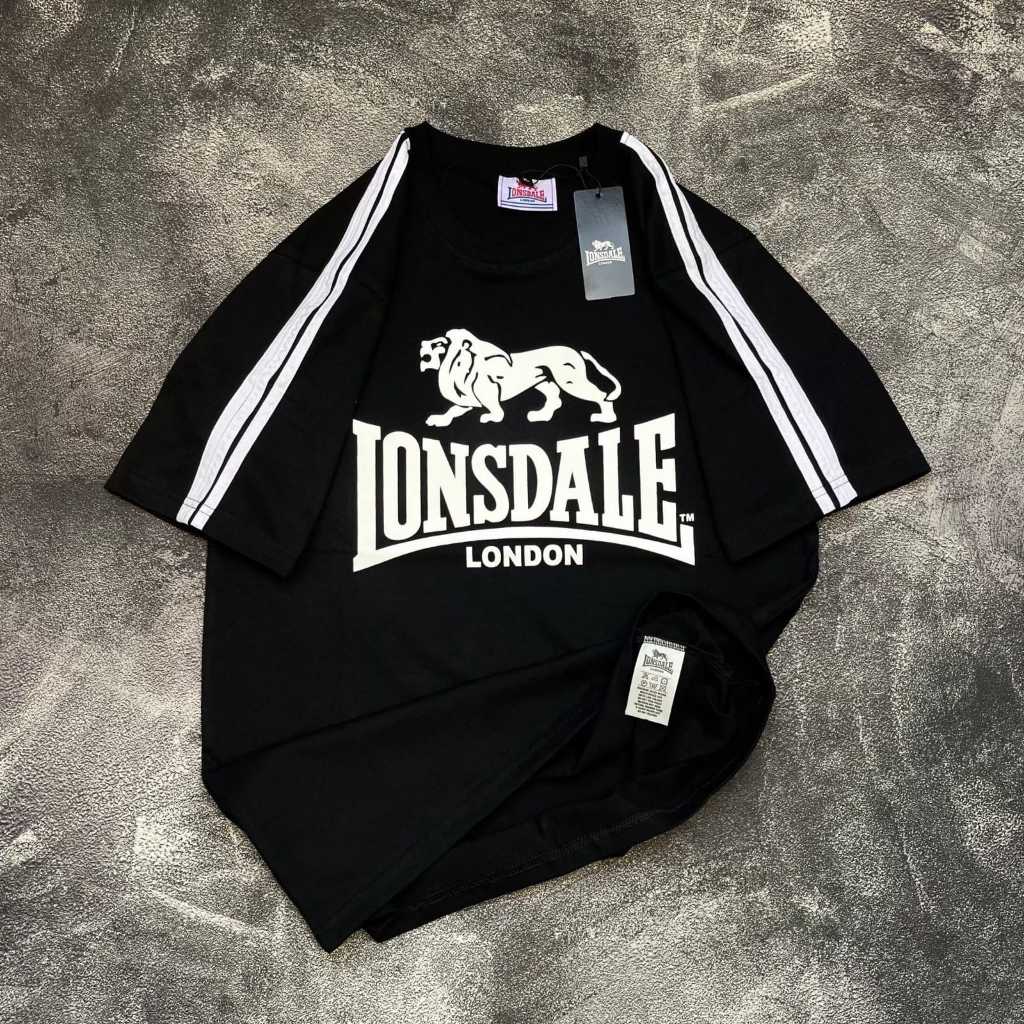 Baju Kaos Lonsdale Full Tag Original London Cotton 24s Tshirt Pria Terbaru Kaos Distro Lengan Pendek