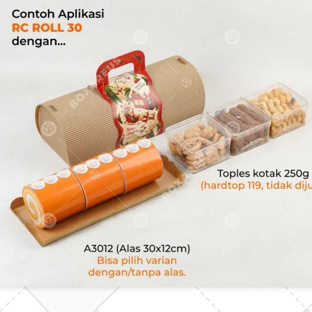 Box hampers Natal, kue /bolu gulung/scarft dos hadiah souvenir kado