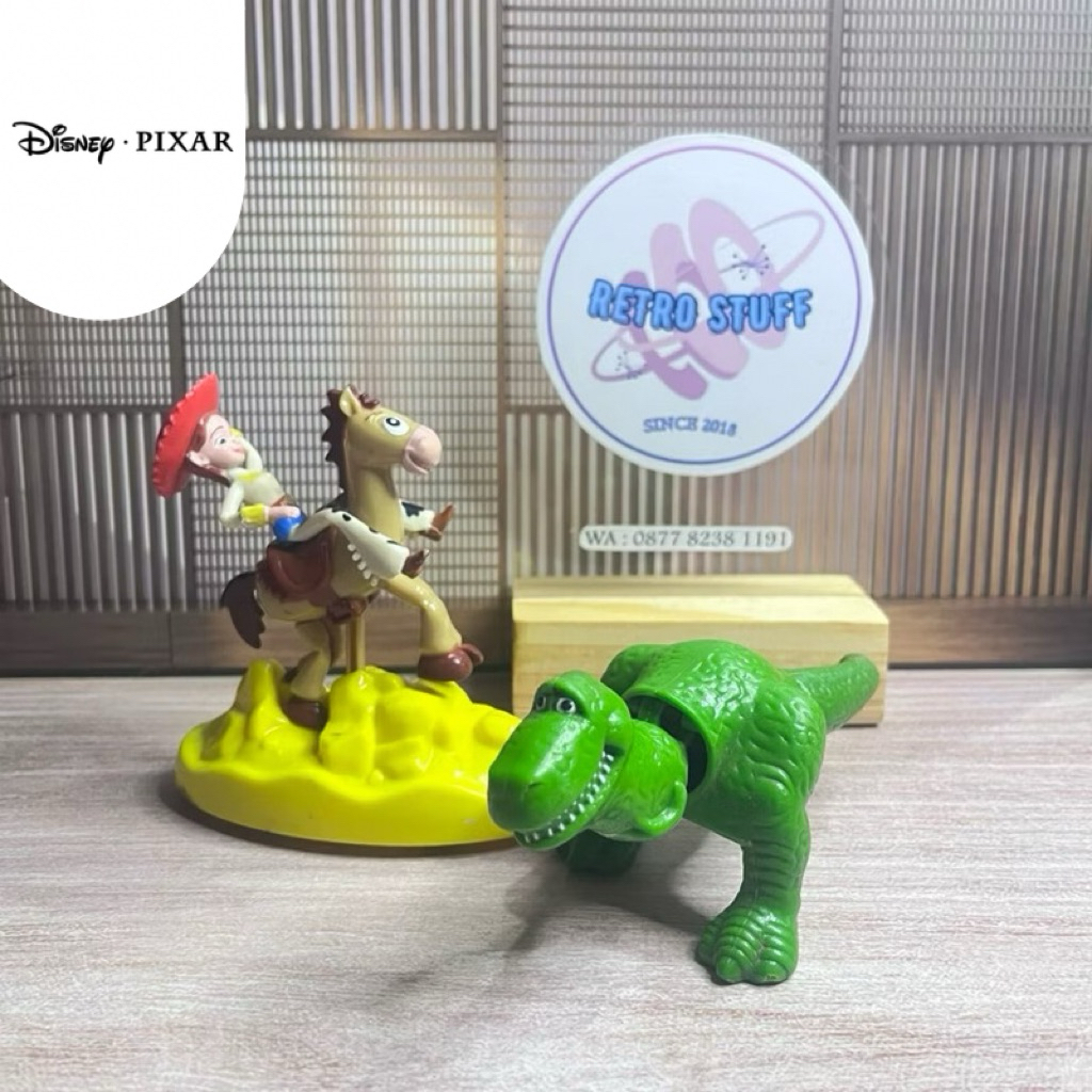 Figure Set Toy Story Jessie & Rex Ori Disney Pixar