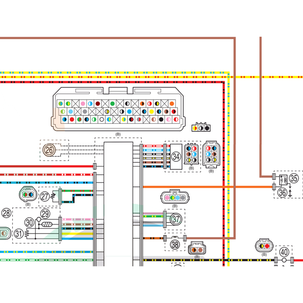 Diagram Kelistrikan FI Yamaha Lexi 155 2024| Wiring Diagram Sistem