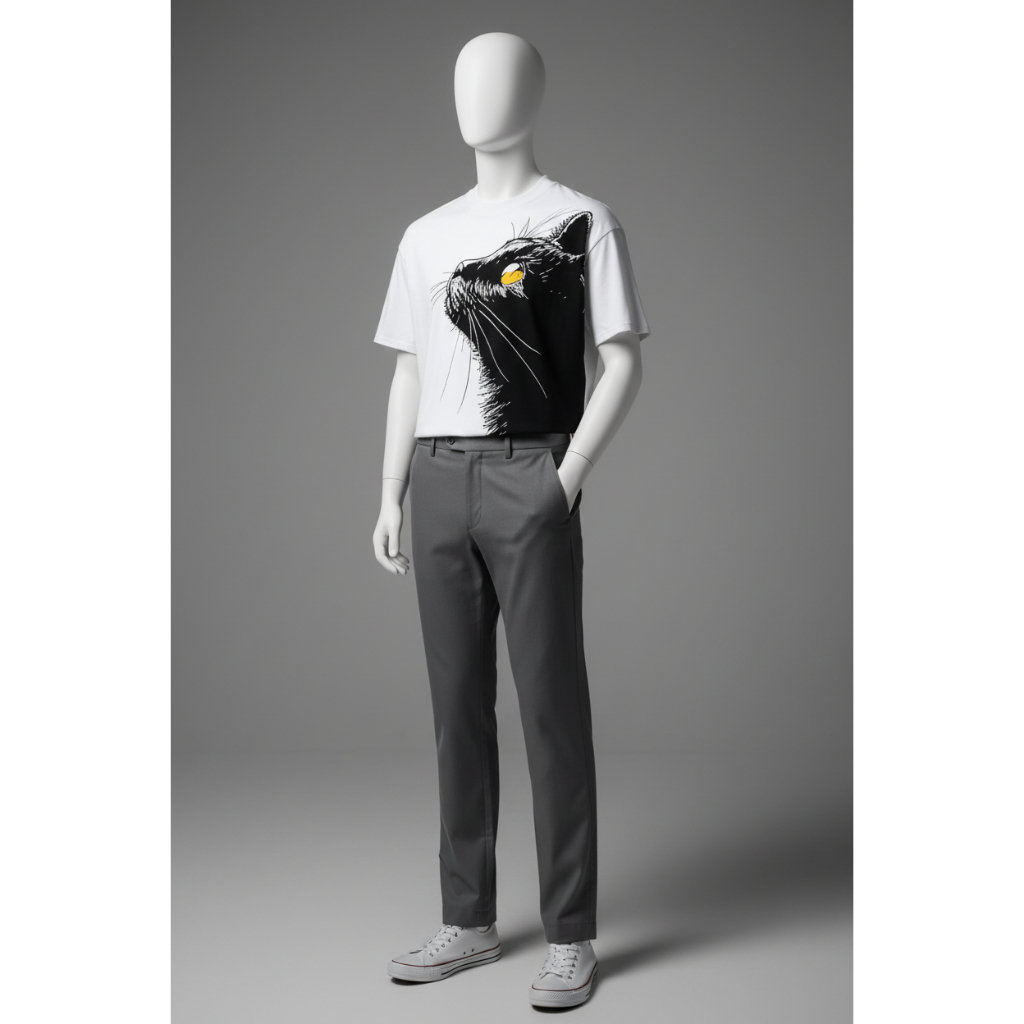 Kaos Distro Printing Pria Abstrak Size M L XL  Kaos Printing T-shirt Printing Atasan cowok Unisex