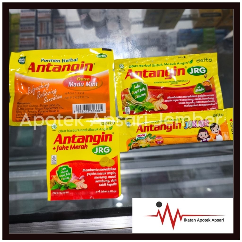 ANTANGIN. Antangin Sirup, Antangin Permen, Antangin Tablet, Antangin Junior.