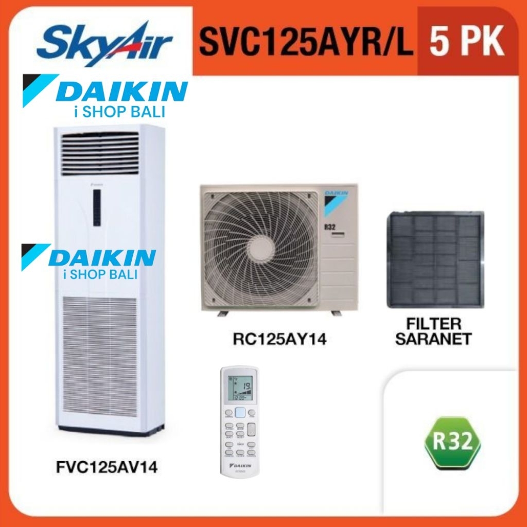 Ac Skyair Daikin standart tipe Foor Standing 5 Pk FVC125AYL Ac Four Standing Daikin 5 Pk