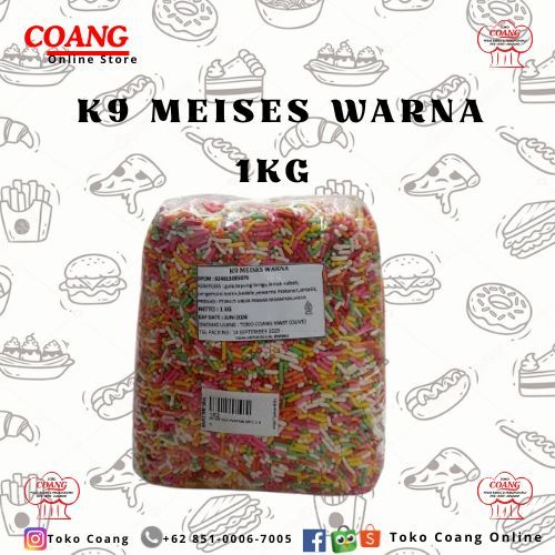 K9 MEISES WARNA WARNI WTC 1 KG & 500 GRAM - MESES WARNA