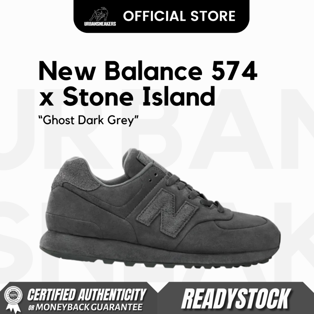 New Balance 574 Legacy x Stone Island Ghost Dark Grey | U574BST1
